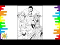 THE AVENGERS Coloring Page HULK IRON MAN HAWK EYE THOR BLACK WIDOW Jim Yosef - Firefly NCS Release