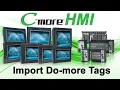 C-more HMI Setup Import Do-more PLC Tags from AutomationDirect