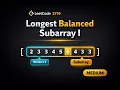 Leetcode 3719 Longest Balance Subarray 1