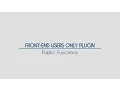 Front-End Only Users - 6