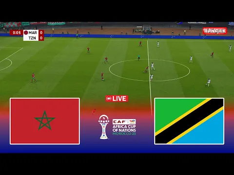 Video Thumbnail: 🔴MOROCCO vs TANZANIA - CAF Africa Cup of Nations 2025 | Pes 21 Simulation Gameplay