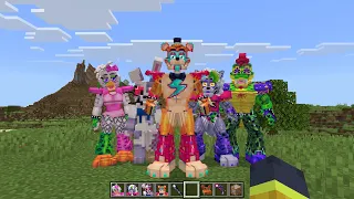 fnaf security breach mod in minecraft pe addon mcpe