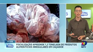 Operação apreende grande quantidade de alimentos irregulares em Caçador