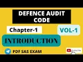DEFENCE AUDIT CODE CHAPTER-1