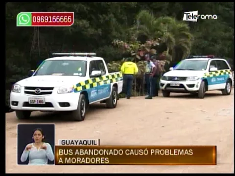 Bus abandonado causó problemas a moradores