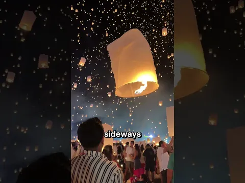 Never Release a Sky Lantern Too Early! 🔥