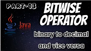 Bitwise operator in java Decimal to binary learncodewithfun