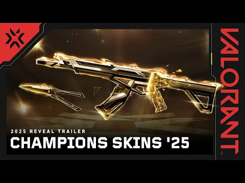 Video Thumbnail: GO FOR GOLD // Champions 2025 Skin Reveal Trailer - VALORANT