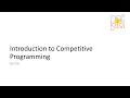 Tutorial Introduction to Competitive Programming