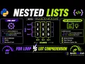 Python Nested Lists Creating List of Lists with For Loop vs List Comprehension Explained