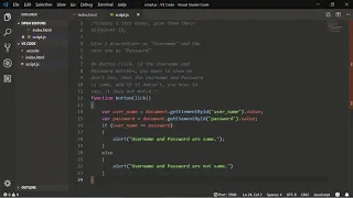 JavaScript program with function and buttons