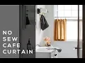 No Sew Cafe Curtain