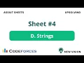 Problem D - Strings Assiut Sheet 4 C