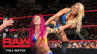 full match charlotte flair vs sasha banks womens title match raw july 25 2016