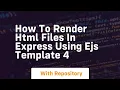 How to render html files in express using ejs template 4