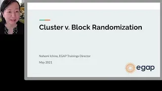 Conducting randomized impact evaluations Introduction to cluster block randomization