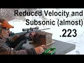 Reloading 223 for subsonic and reduced velocity