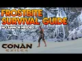 Survive Frostbite Level Up Fast with Black Ice - No Armor Weak Potions Guide Conan Exiles 2024