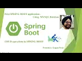 12 CURD Operation in SPRING BOOT with MYSQL Database