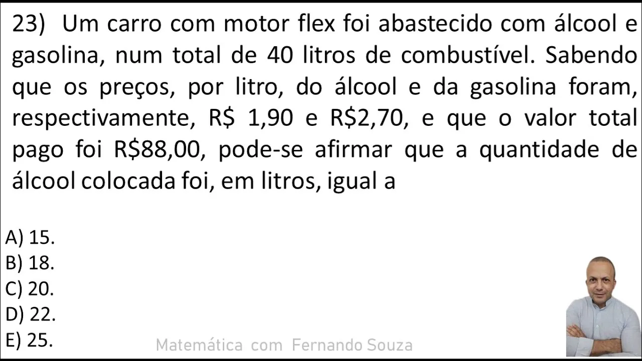 Questão de sistemas de equações método simples e fácil.