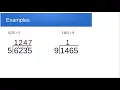 Integer Division
