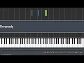 Goldmund - Threnody (synthesia piano tutorial)