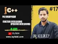 Polymorphism in C - 17 function overloading operator overloading c for beginners C