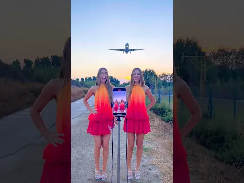 AVIÓN TRANSICIÓN TUTORIAL ♥️✈️ Airplane Transition #tutorial #shorts #twinmelody