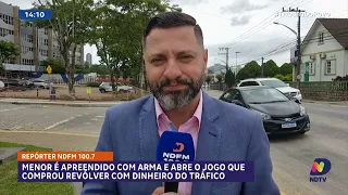 Denúncia leva à apreensão de jovem armado em Araquari