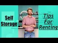 Things to consider when renting a Storage Unit