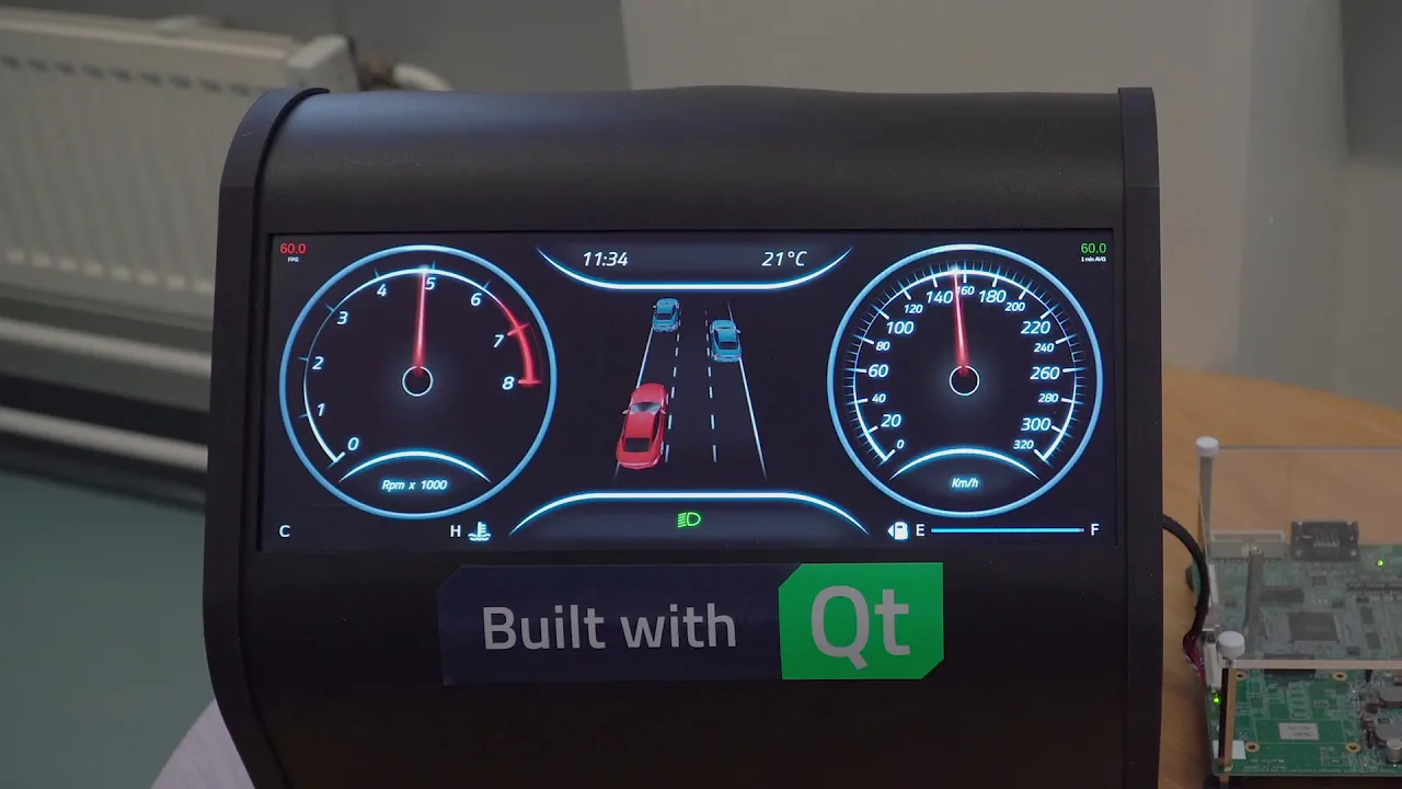 Low-End Digital Automotive Instrument Cluster {showcase}