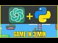 How to Create Games using Chat GPT Python Easy Game Development using chatGPT AI