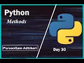 Python OOP Methods Day 30