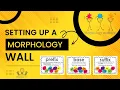 Setting Up A Morphology Wall