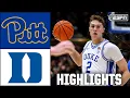Pittsburgh Panthers vs Duke Blue Devils Full Game Highlights ESPN College Basketball