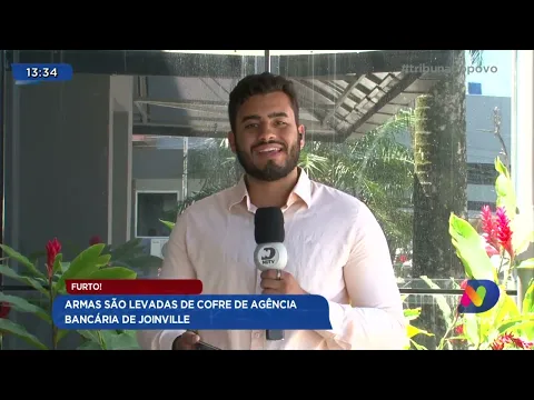 Furto: armas são levadas de cofre de agência bancária de Joinville