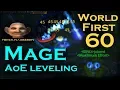 WoW Classic Mage AoE leveling - World First 60 by JokerdTV