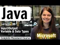 Variables In Java Input Output Complete Placement Cource