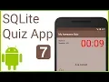 Multiple Choice Quiz App with SQLite Integration Part 7 - COUNTDOWN TIMER