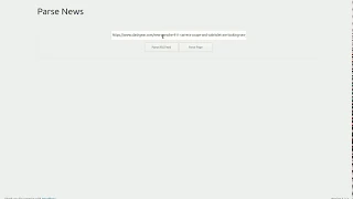 News-Parser Wordpress plugin parse single page