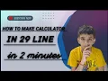 Minimal Python Project Make a Calculator in 5 Minutes