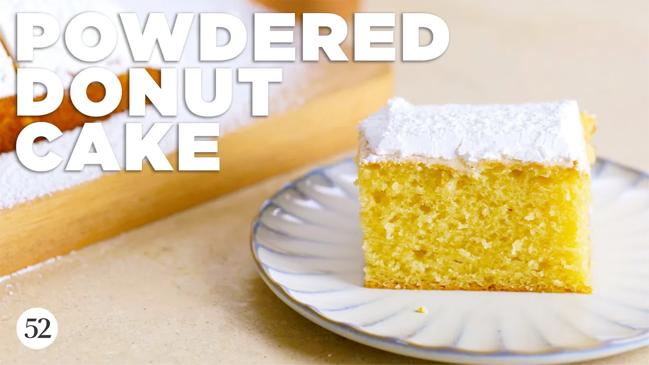 Powdered Donut Cake   Recipes