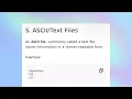 CS25401 UNIT 6 File operations Sequential Read Write operations