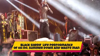 black sherif live band performance of oh no summer down and waste man
