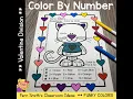 Valentine s Day Color By Number Division