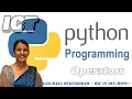 Python Programming Part 02 Operators Advanced Level ICT