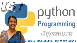 Python Programming Part 02 Operators Advanced Level ICT