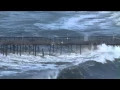 Dramatic Shows The Waves Pounding the Ventura Pier which was Built in 1875