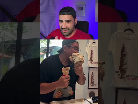 Devorando um sorvete gigante