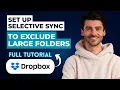 How to Set Up Dropbox Selective Sync to Exclude Large Folders 2026 Guide